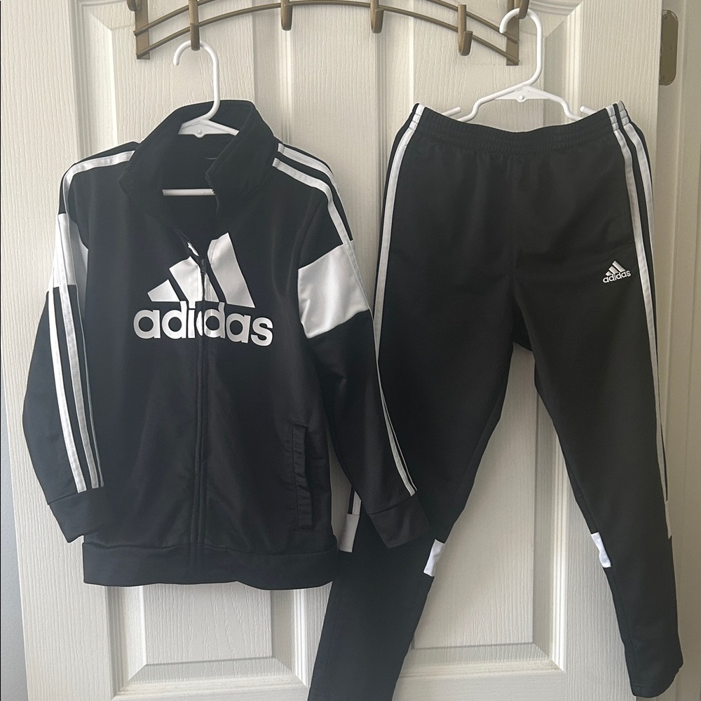 Adidas Monochrome Athletic Tracksuit